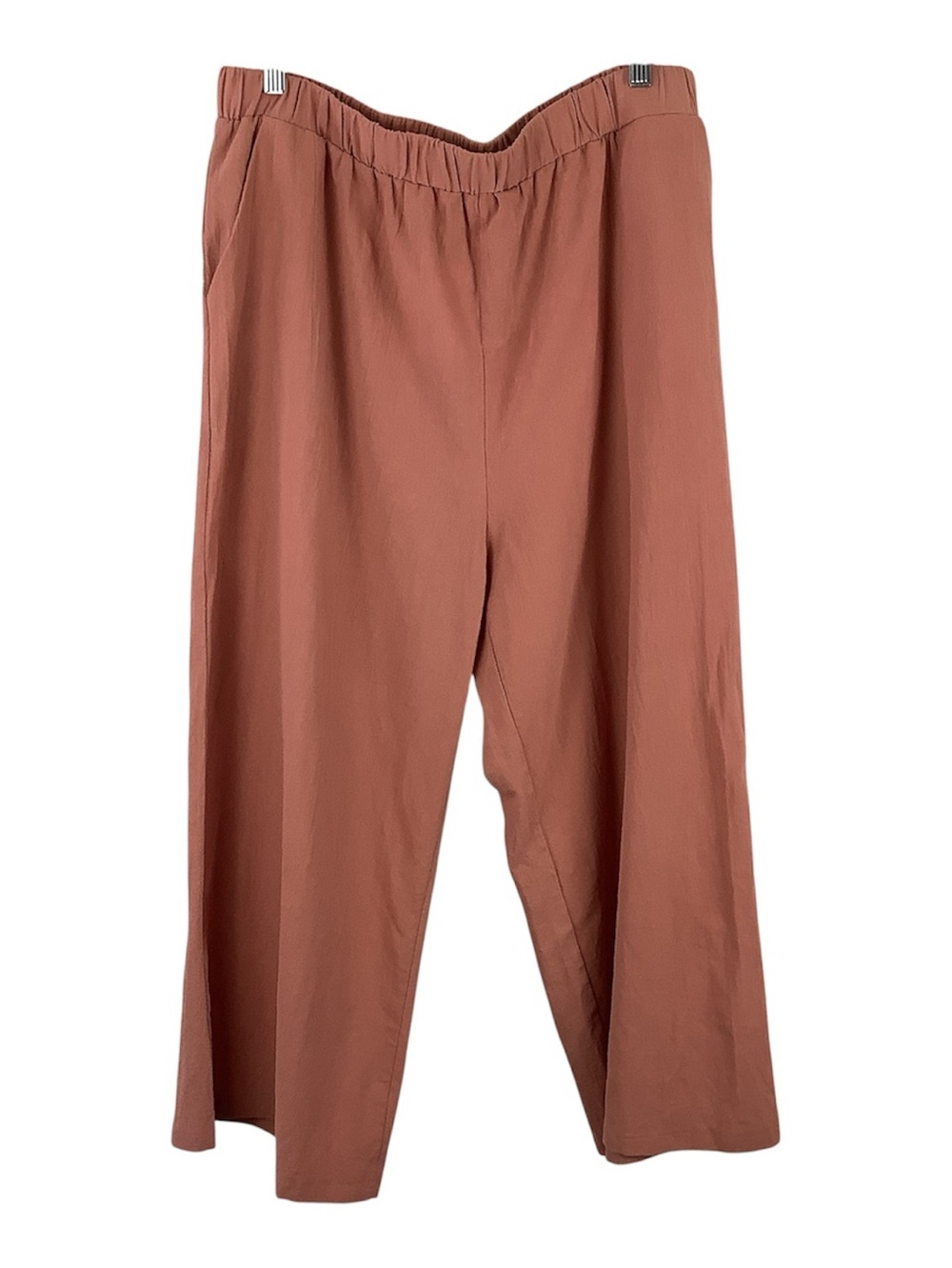 NWT Cellabie Rose Pink Cotton Blend Wide Leg Cropped Pants